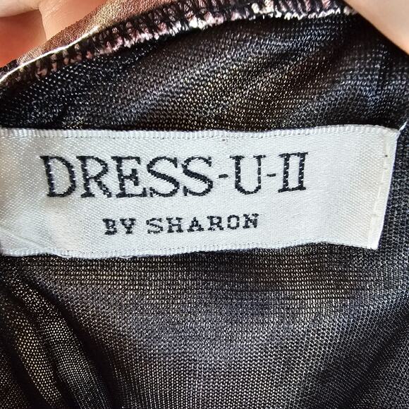 Vintage Dress U II Handkerchief Midi Skirt XL Whimsygoth Dark Fairy Floral - Picture 2 of 8